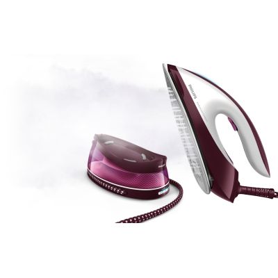 2. Philips GC7842/40 Dampfstation 2400 W 1,5 l SteamGlide Plus Sohle Lila, Weiß