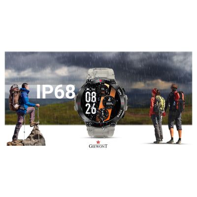 15. GIEWONT Pionier GPS GW460-3 Smartwatch - Hellgrau