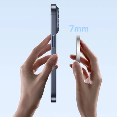 8. Baseus Simple Mini4 Air Qi2 15W Magnetisches kabelloses Ladegerät – Silber