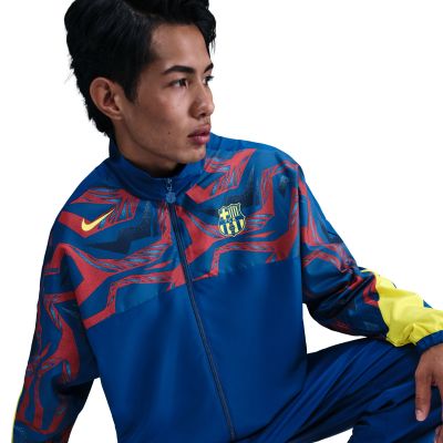 3. Nike FC Barcelona Starting Woven Jacke GX FZ1281-431