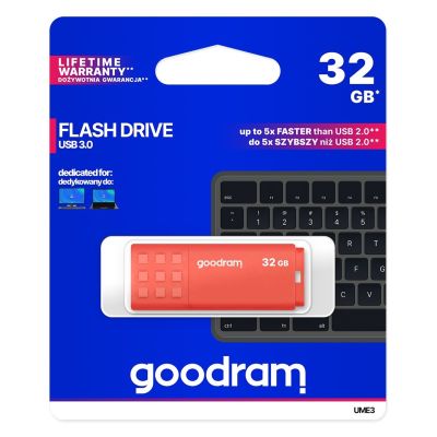 5. GoodRam UME3 UME3-0320O0R11 USB-Stick (32 GB; USB 3.0; orange)