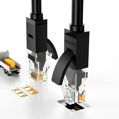 4. Ugreen LAN Ethernet U/UTP Cat. 6 1000Mbps 8m Schwarz (NW102)