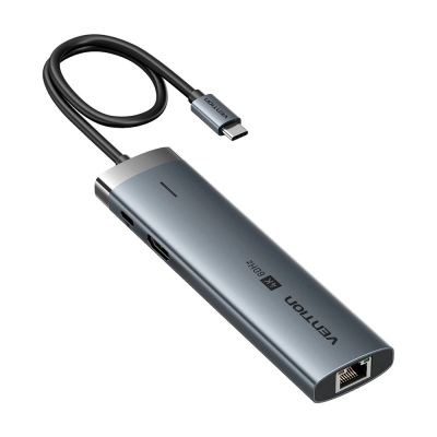 2. Vention 8-in-1 USB-C Dockingstation 4K 60Hz 100W PD 0,15m