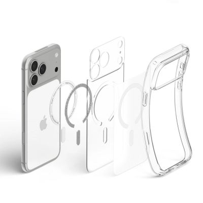 6. Spigen Ultra Hybrid MagSafe Hülle für iPhone 18 Pro / 17 Pro – Frostweiß