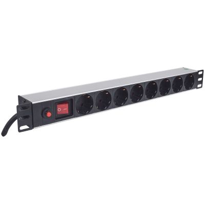 2. INTELLINET STROMVERSORGUNGSSTREIFEN-RACK 19 x 8 1U SCHUKO 3M SICHERUNG 713986