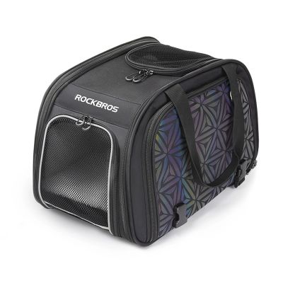 3. Rockbros 30140028001 Transport-Fahrradtasche für Katzen und Hunde – Schwarz