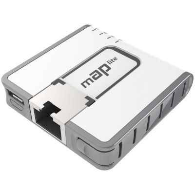 Mikrotik mAP lite Router in Weiß mit PoE-Unterstützung