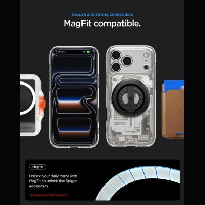 9. Spigen Ultra Hybrid MagSafe Zero One Hülle für iPhone 18 Pro / 17 Pro – Titan