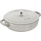 2. STAUB Gusseiserne Schmorpfanne mit Deckel 28 cm, Trüffel