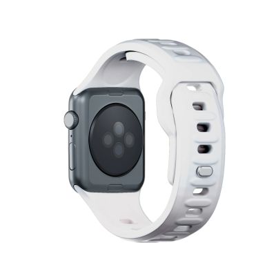 9. 3mk Silikon- Watch für Apple Watch 42 / 44 / 45 / 49 mm – Weiß