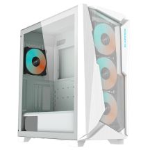 Gigabyte Gehäuse C301 WHITE GLASS, ATX, Midi-Tower, weiß