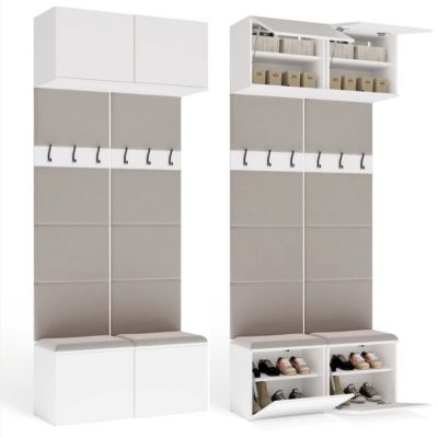 4. Garderobe HAGA II 2W Weiß