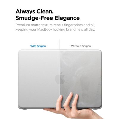 8. Spigen AirSkin Hülle für MacBook Neo 13" 2026 - Transparent Matt