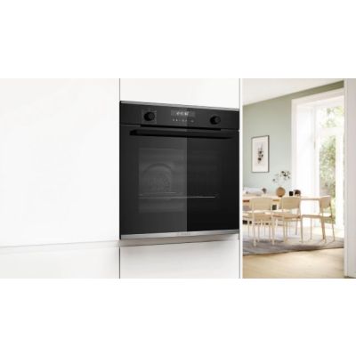 4. BOSCH HBG278EB3 Einbaubackofen, 60 x 60 cm, schwarz, AirFry-Funktion, 3D-Konvektion