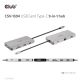 11. CLUB3D CSV-1594 USB 3.2 Gen 1 (3.1 Gen 1) Typ-C Dockingstation, Schwarz, Grau