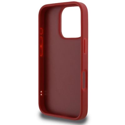 7. Karl Lagerfeld Quilted Signature Hülle für iPhone 16 Pro – Rot