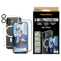 PanzerGlass Bundle 3in1 iPhone 16 6,1" D3O Hardcase + Displayschutzfolie UWF+ Objektiv B1291+2861+1283