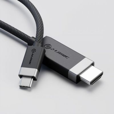 2. ALOGIC FUCHD1-SGR 1m HDMI Typ-A (Standard) auf USB Typ-C Kabeladapter Grau