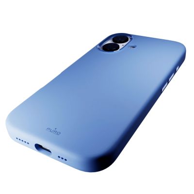 6. Puro Icon Mag Pro MagSafe Silikonhülle für iPhone 16 – blau