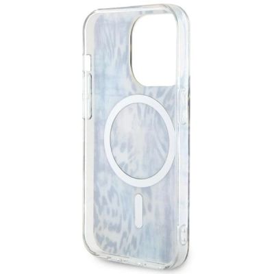7. Guess GUHMP14XHLEOPWB iPhone 14 Pro Max 6.7" Blau/Blau Hardcase Leopard MagSafe