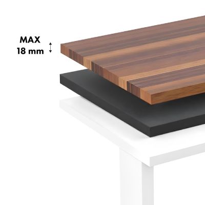3. ERGO OFFICE ELEKTRISCHER SCHREIBTISCH, HÖHENVERSTELLBAR BIS 1160 MM, MAX. 80 KG, OHNE TISCHPLATTE FÜR ARBEIT IM SITZEN UND STEHEN, WEISS ER-400 W