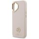 6. Guess MagSafe-Hülle mit genarbtem Strass-Logo für iPhone 17 – rosa