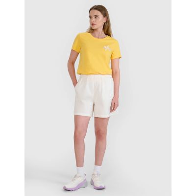 3. Damen T-Shirt mit normalem Aufdruck 4F 4FRSS25TTSHF2693-71S