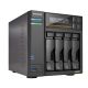 4. NAS Asustor AS6804T; Tower; 4x (3,5" SATA HDD/ 2,5" SSD); AMD Ryzen Embedded V3C14; 16 GB ECC DDR5 SODIMM (max. 64 GB), 2x 10GbE, 2x 5GbE, 4x M.2 2280 NVMe PCIe 4.0, 2x USB 4.0, 2x USB 3.2 Gen, 1x optionale 10GbE-Karte