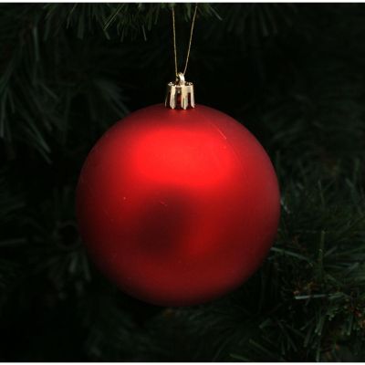 18. Dekorative Plastikkugeln, sicher, 9 Stück, Durchmesser 60 mm, rot
