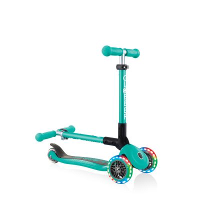 4. Globber Faltbarer 3-Rad-Scooter Lights Emerald Green Jr 437-107