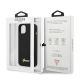 7. Guess GUHMP13MLSLMGBK iPhone 13 6.1" schwarz/schwarz Hardcase Silikon Script Gold Logo Magsafe