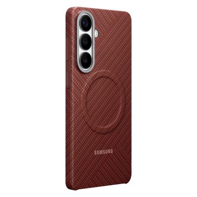 3. Samsung Carbon Magnet Case für Samsung Galaxy S26+, kompatibel mit MagSafe – rot