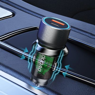 10. Dudao R4T 25W USB-A / USB-C Autoladegerät - Grau
