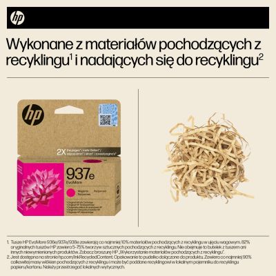6. HP Original Magenta Tinte 937e EvoMore