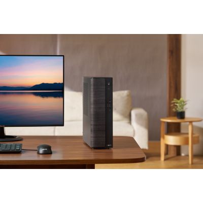 5. ASUS V500 SFF V501SV-05210H041W Intel Core 5 210H, 16 GB DDR5-SDRAM, 512 GB SSD, Windows 11 Home PC, Schwarz, Holz
