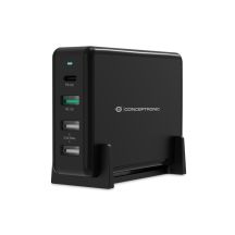 Conceptronic OZUL01B Universelles Handy-Ladegerät Schwarz AC-Schnellladung Intern