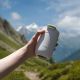 10. Outin OT-TUM-01-SW Reisebecher 350 ml Sandfarbener Edelstahl