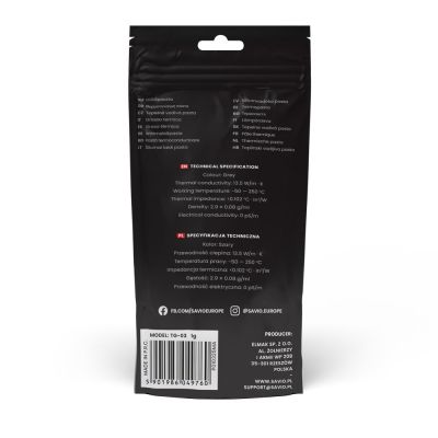 3. SAVIO Wärmeleitpaste 13,5 W/mK, 1 g TG-03