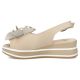 3. Damen-Keilsandalen aus Leder, beige, Filippo DS7045/26