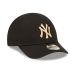 3. New Era 9FORTY MLB NY New York Yankees Infant League Essential Braune Baseballkappe für Kinder - 60298882