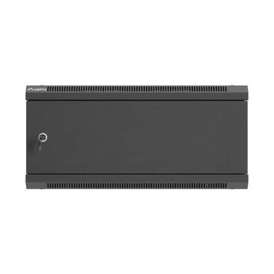 21. LANBERG Wandregalschrank 19" 4U 600X600 Schwarze Metalltür (Bausatz)