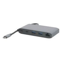 Mobilis 020027 Kabelgebundene Dockingstation USB 3.2 Gen 1 (3.1 Gen 1) Typ-C Grau