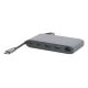 Mobilis 020027 Kabelgebundene Dockingstation USB 3.2 Gen 1 (3.1 Gen 1) Typ-C Grau