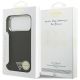 8. Guess Glitter Triangle Logo MagSafe Case für iPhone 17 Pro Max - Schwarz