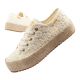 Lee Cooper Damen-Sneaker mit Schnürung, beige Plateau