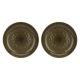 Set aus 2 runden Concerto Grigio Tortora Schalen – Graubraun, 30 cm
