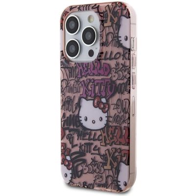 2. Hello Kitty IML Tags Graffiti Hülle für iPhone 14 Pro – Rosa