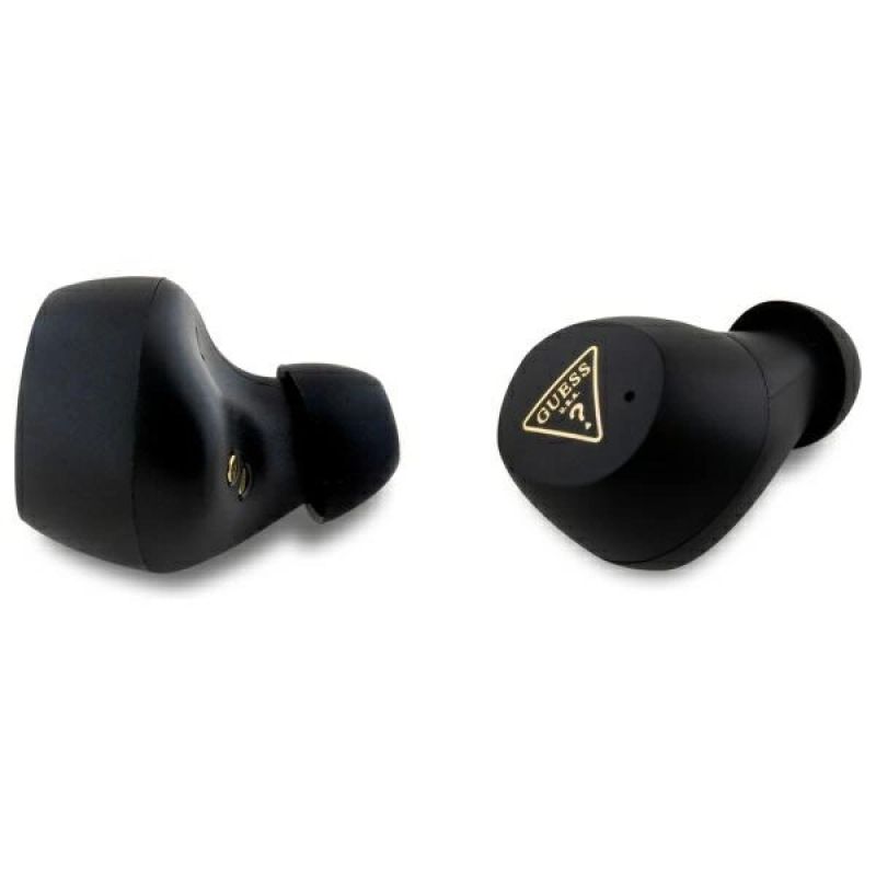 6. Guess GUTWSPGTSPSB TWS Bluetooth-Kopfhörer + Dock, blau/blau genarbtes klassisches Logo
