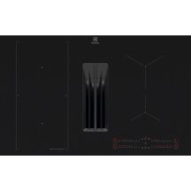 Induktionskochfeld mit integrierter Dunstabzugshaube ELECTROLUX ECC83443CZ SaphirMatt, mattschwarz, 80 cm