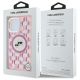 8. Karl Lagerfeld IML Monogram Karl & Choupette Head MagSafe-Hülle für iPhone 16 Pro – Rosa